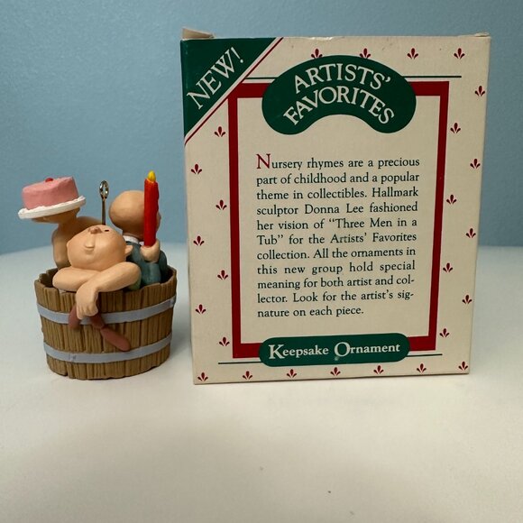 Vintage Hallmark Keepsake Ornament Three Men In A Tub 1987 - Picture 5 of 9